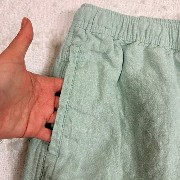 Katin Isaiah Local Shorts Linen Cotton Bld Drawstring Mint Green Medium - Picture 6 of 10